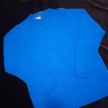 60s Blue VIRGIN Acrylic fibre 니트 스웨터