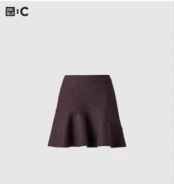 유니클로 c 플레어 스코트