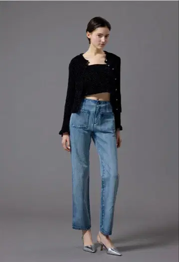 shnller 벨루어 라이크 앙상블 니트