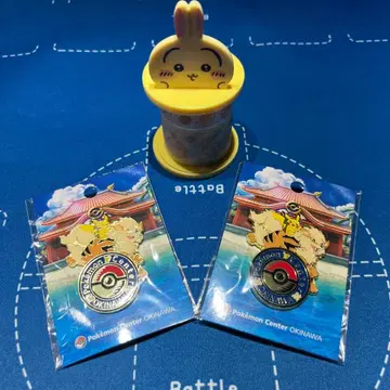 [오키나와 한정판] 포켓몬 센터 오키나와 로고 핀즈 2개 세트