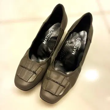 펌프스 긴자 마티노스 발이 아프지 않은 신발 차콜 24cm 출퇴근