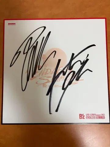 B'z 사인색지 LIVE-GYM Pleasure 2013 엔사마