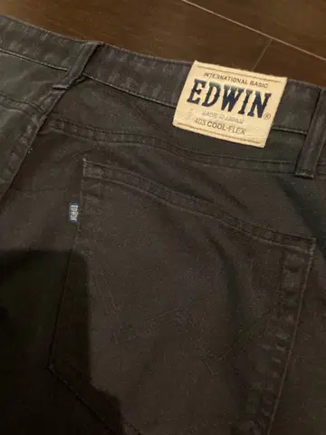 [ 새상품 ] EDWIN 403 블랙 데님 팬츠 34 사이즈