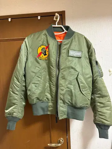 ALPHA MA-1 TOP GUN 플라이트 자켓 세이지 그린 M