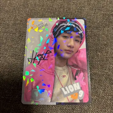 D리그 LDH SCREAM LION 사인 포함 반짝이 카드