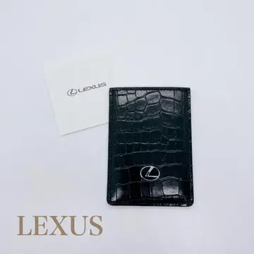 [ 미사용급 ] LEXUS 순정 카드 키케이스 악어 엠보싱 블랙