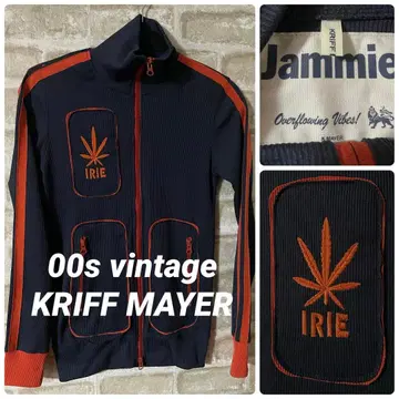 빈티지 00s 클리프 메이어 여성용 F 저지 트랙 자켓