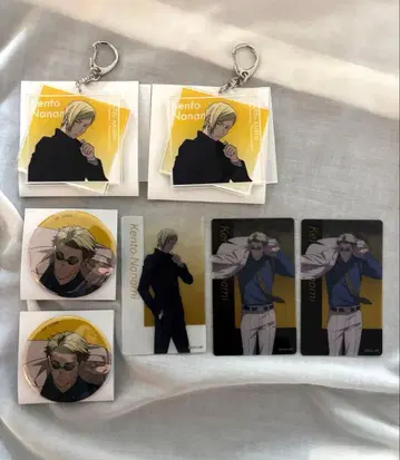 주술회전전 나나미 켄토 아크릴 키링 캔뱃지 클리어 카드