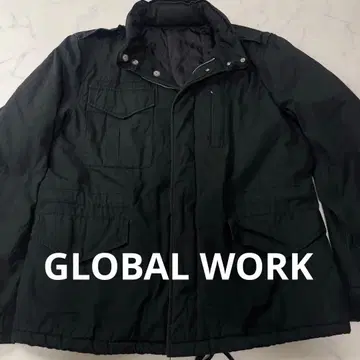 GLOBAL WORK 다운 자켓 M 사이즈 밀리터리 다운 블랙
