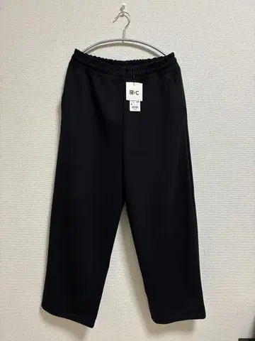 UNIQLO C 맨투맨 와이드 팬츠 M 사이즈 09 BLACK