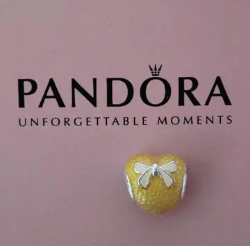 PANDORA 판도라 참 하트 리본 핑크