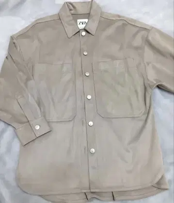 새상품 미사용품 ZARA 자라 베이지 스웨이드 셔츠 자켓