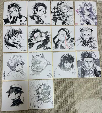 귀멸의 칼날 색지 다이닝 복권 모음 탄지로 젠이츠 이노스케 렌고쿠