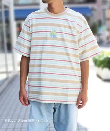 HUF CHESHIRE S/S STRIPE KNIT TOP 티셔츠 XL