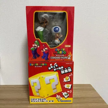슈퍼 마리오 굿즈 2개 세트 루이지 & 물음표 블록