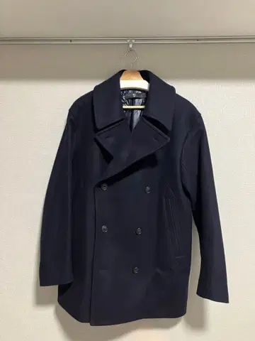 +J 남성용 네이비 울 피코트