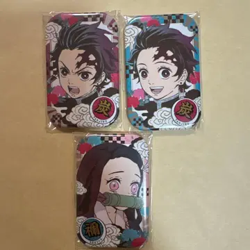 귀멸의 칼날 마루카쿠 배지 탄지로 네즈코 세트