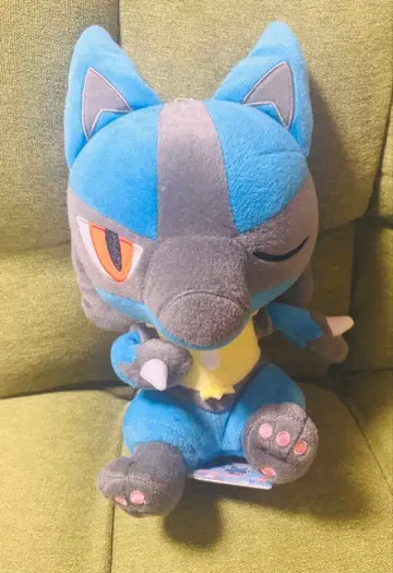 포켓몬 데카 코롯토 만마루쨩 봉제 인형 컬러풀 루카리오