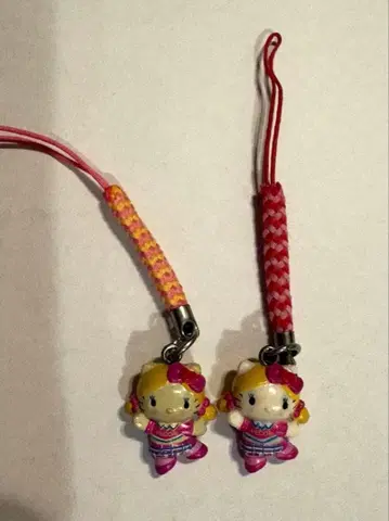 지역 한정 키티 족쇄 스트랩 고리에 일광화상 2개 세트