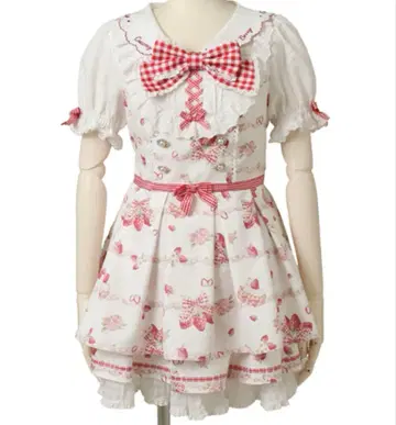 LIZLISA Creamy Berry 패턴 셋업 (화이트)