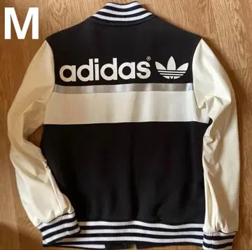 adidas originals 바시티 자켓 M 사이즈 블랙 화이트