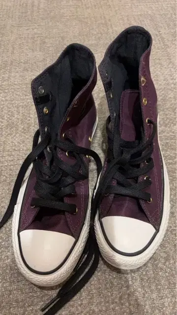 CONVERSE ALL STAR 퍼플 하이컷 24cm 여성용