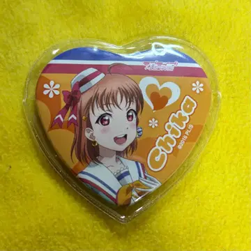 러브 라이브 선샤인 캔뱃지 치카 1st 라이브 하트