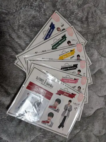 SixTONES 1st anniversary 스티커 6개 세트