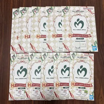 Mrs. GREEN APPLE 제일복권 H상 레터 세트 입체 메모 10종