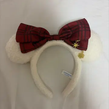 릴린린 머리띠 2025 디즈니 미니 크리스마스 화이트