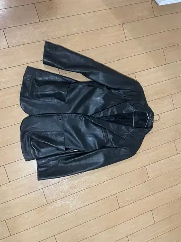 renoma 가죽 자켓 블랙 M