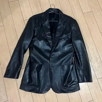 renoma 가죽 자켓 블랙 M