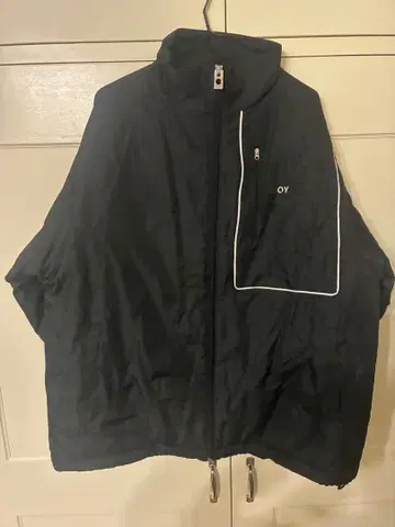 OY 블랙 나일론 자켓
