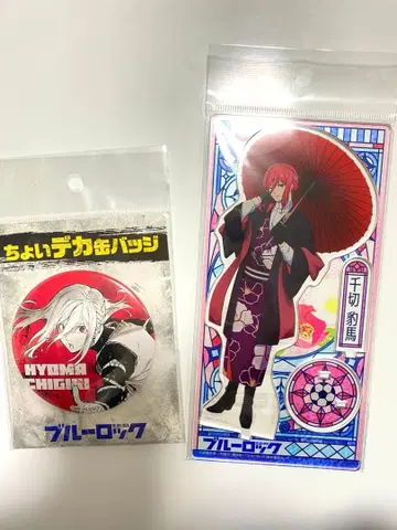 블루 록 치기리 효마 대정 로망 아크릴 스탠드 빅 캔뱃지