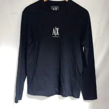 새상품급 Armani exchange 자수 센터 로고 롱 T셔츠 XS