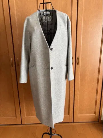 GLOBAL WORK 그레이 롱 코트