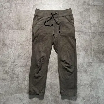 ripvanwinkle 크롭 스웨트 팬츠 기어계 아카이브 그레이