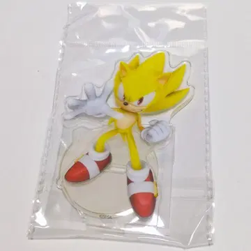 [새상품] 슈퍼소닉 소닉 골드 컬러 아크릴 스탠드 세가 스토어