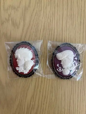 죠죠의 기묘한 모험 애니메이션 10주년 기념전 카메오풍 브로치 컬렉션