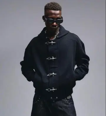 ANDER HUNK 파이어맨 디자인 집업 후드티