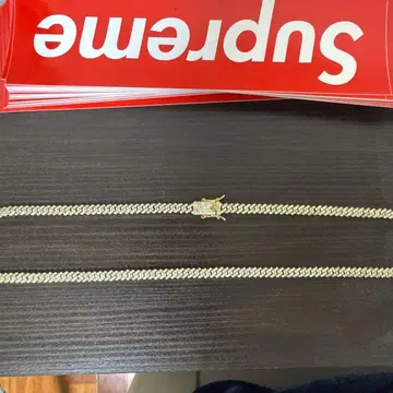 글리터 뜨개질 목걸이 약 50cm