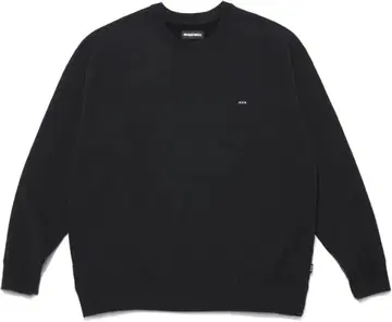 GODSELECTION XXX 블랙 크루넥 맨투맨