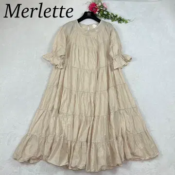 K114 새상품급 M 마르니 개더 롱 원피스 베이지 여성용