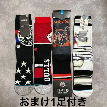 스탠스 삭스 STANCE SOCKS 양말 4족 세트 + 덤 1족 포함