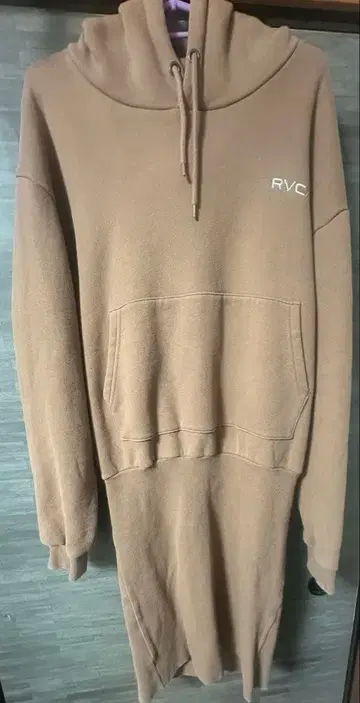 RVCA 후드 부착 원피스 브라운