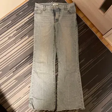 Mu 부츠컷 와이드 데님 팬츠