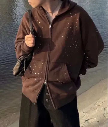 EPNK 큐빅 지퍼 후디