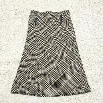 90s 레트로 avienne A라인 글렌체크 울 스커트 36