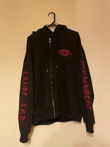 A GEM/9 후드티 레드 천사의 프린트