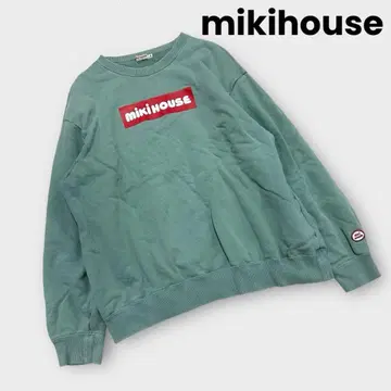 미키하우스 mikihouse 로고 맨투맨 트레이닝복 그린 S